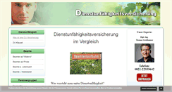 Desktop Screenshot of dienstunfaehigkeitsversicherung24.com