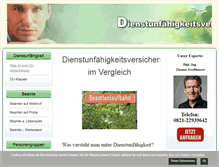 Tablet Screenshot of dienstunfaehigkeitsversicherung24.com